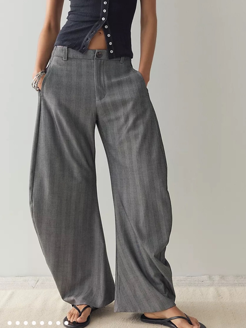 Free People Spotlight Menswear Barrel Trousers - Picture 6 of 12